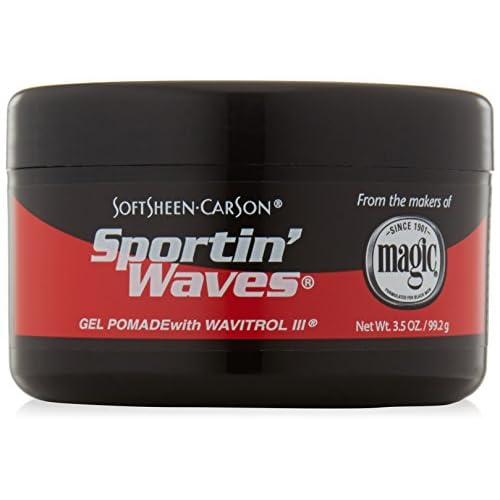 SoftSheen-Carson Sportin' Waves Gel Pomade with Wavitrol III, 3.5 oz