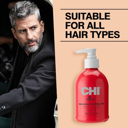 CHI Infra Gel, Firm Hair Gel To Protect From Heat Styling, Provides Shine & Control to Hair, Sulfate & Paraben-Free, 8 Oz (Pack of 2)