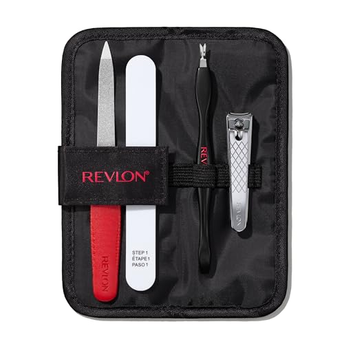 Manicure Essentials Kit with Travel Case - 4 Tools Included