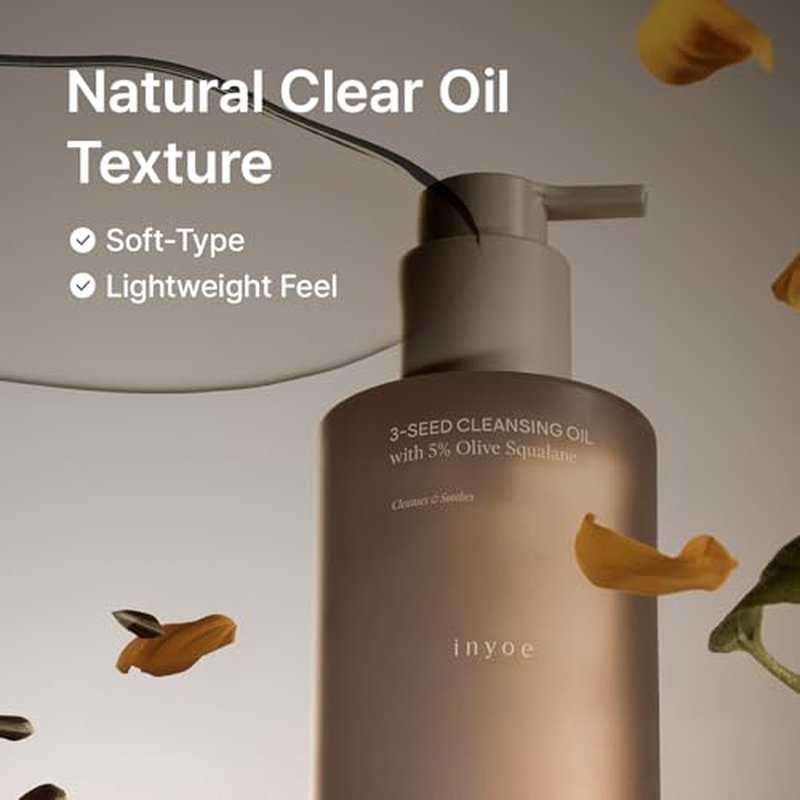 3-Seed Cleansing Oil with 5% Olive Squalane | Makeup Remover