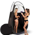 Large Deluxe Spray Tan Tent ? Pop Up Tent Portable Tanning Booth with Carry Case ? Clear Window for Perfect Spray Tanning ? Extraction Fan Opening ? Easy Clean Spray Tan for Home & Salon