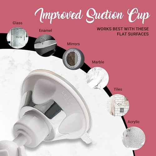 MIRRORVANA 10X Magnifying Makeup Mirror with Suction Cup - Suitable for Cosmetic, Vanity, Bathroom, and Travel Use - Designed for Precise Makeup Application and Skin Care - 6.3" x 6.3" (Square)