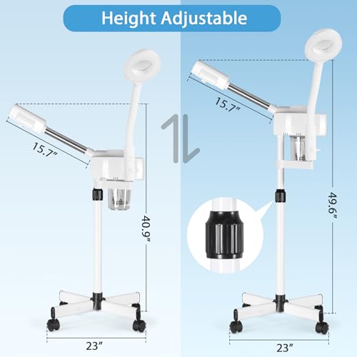 Nova Professional Facial Steamer with 5X Magnifying Lamp & Ozone