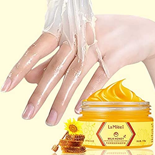 Milk & Honey Peel Off Hand Wax Mask - Moisturizing Exfoliating Hand Film (110g)