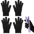 Heat Resistant Gloves for Hair Styling – 4 Pack