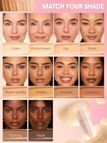 SHEGLAM Hideaway Full-Coverage Liquid Concealer – Hydrating Creamy Finish