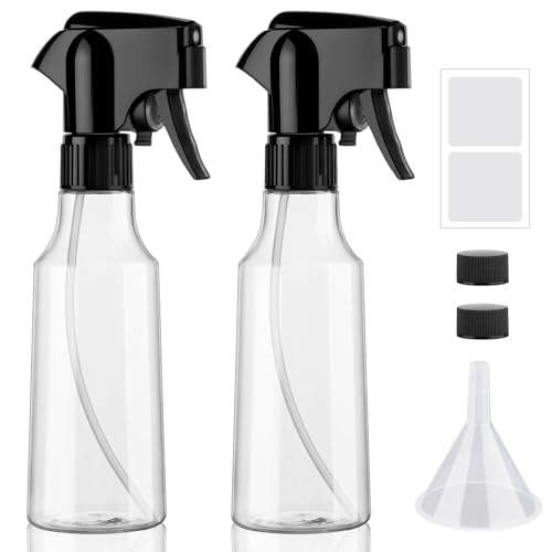 12oz Continuous Mist Plastic Spray Bottle 2 Pack All Purpose