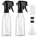 12oz Continuous Mist Plastic Spray Bottle 2 Pack All Purpose