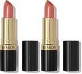 Revlon Super Lustrous Lipstick 628 Peach Me Creamy Formula - 0.15 oz (Pack of 2)