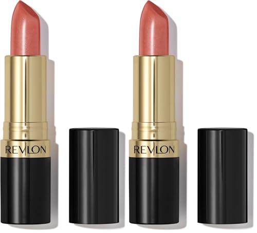 Revlon Super Lustrous Lipstick 628 Peach Me Creamy Formula - 0.15 oz (Pack of 2)