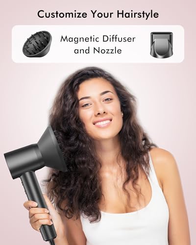 OIMYE Professional Ionic Hair Dryer - 160,000 RPM Fast Drying