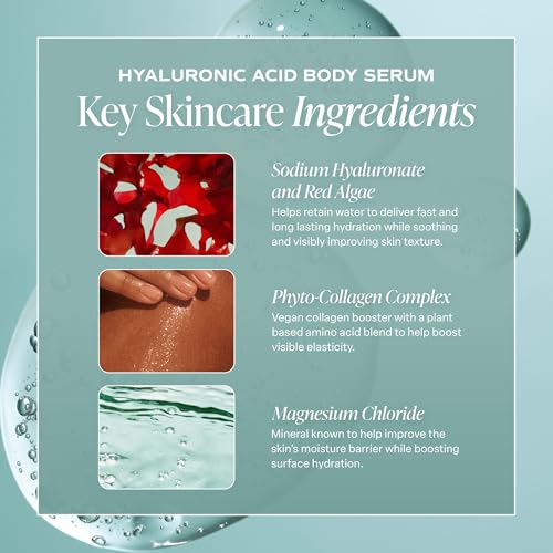 Saltair Hyaluronic Acid Body Serum - Hydrating Gel Moisturizer 13oz