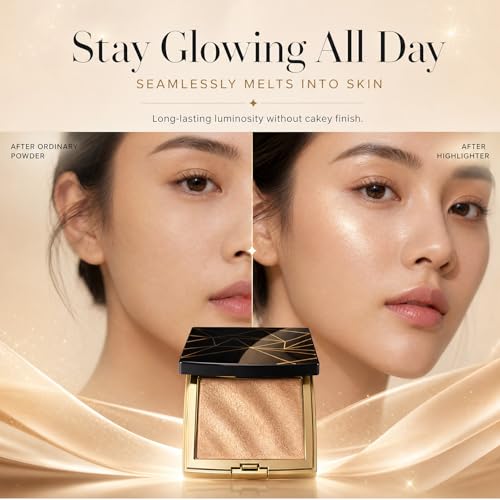 Champagne Glow Highlighter Palette, 10g Baked Powder