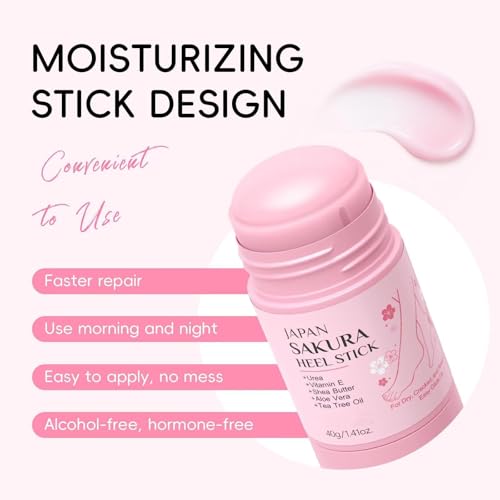 Sakura Heel Balm Stick for Cracked Feet & Dry Skin