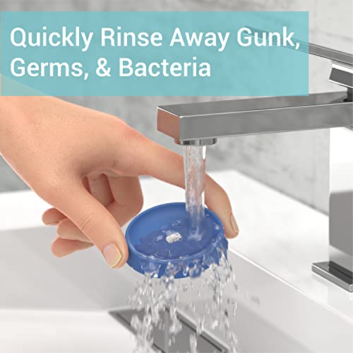 Silicone Clean Cover for Oral-B Toothbrush Charger Base - Quickly Rinse Away Gunk - Colorful Identifiers for Families