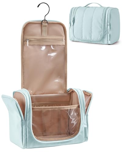 BAGSMART Women's Travel Toiletry Bag - Water-Resistant & Hanging