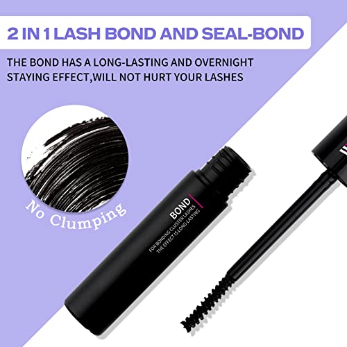 Lash Bond and Seal for Cluster Lashes - 2 in 1 DIY Eyelash Glue