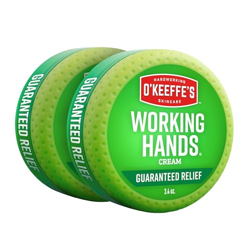 O'Keeffe's Working Hands Cream for Dry Cracked Hands, 3.4 oz (2-Pack)