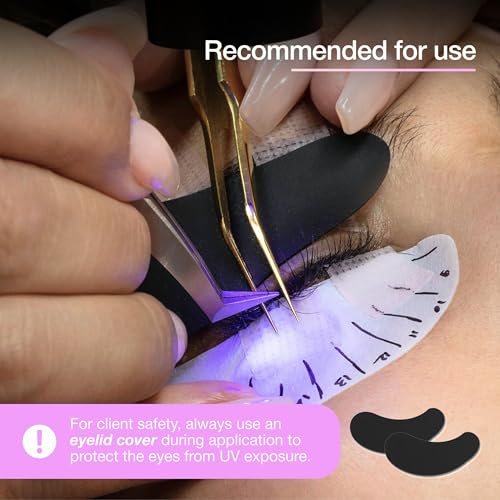 Curacoro UV Lash Glue - Instant Curing Black Adhesive, 5ml