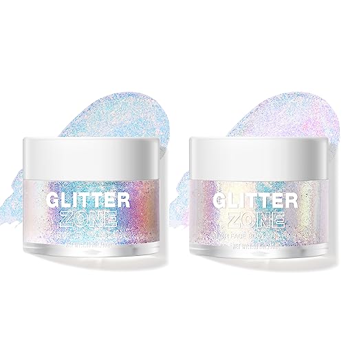 2 Pack Body Glitter Gel – Cosmetic-Grade Sparkle for Face, Hair & Body