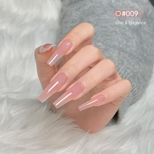 GAOY Poly Gel Nail Extension Kit with UV Light - 14 Colors Starter Kit