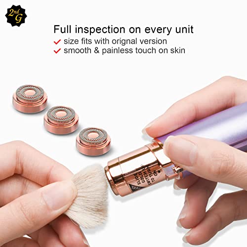 tuokiy Replacement Heads for Flawless Gen 2 Facial Hair Remover - 7 Piece Set