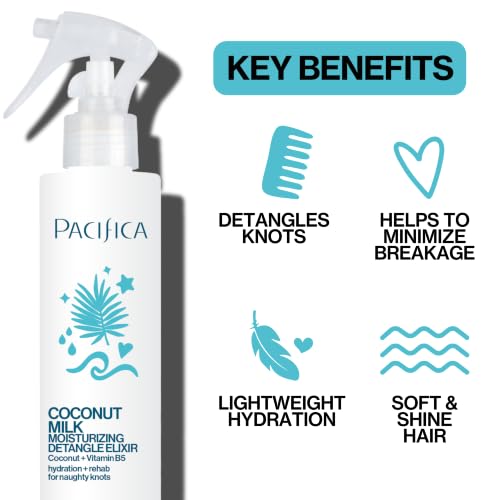 Pacifica Coconut Milk Detangler Spray – Leave-In Conditioner