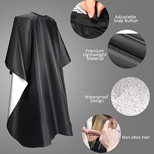 Foaincore 12x Waterproof Salon Capes with Snap Closure 59"x47"