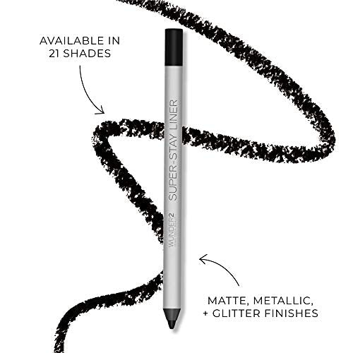 Wunder2 SUPERSTAY LINER Makeup Eyeliner Pencil Long Lasting Waterproof Eye Liner 0.2 Gram, Glitter Emerald, 1 Count