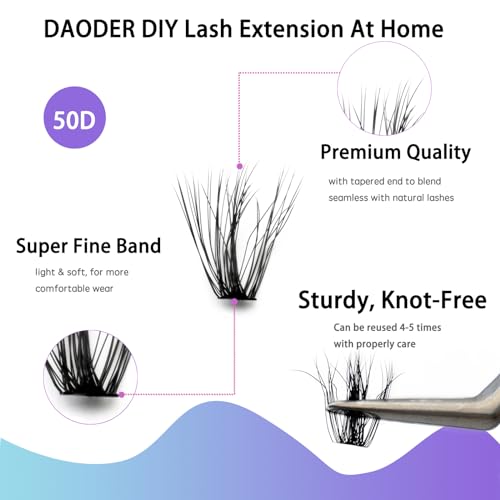 50D Wispy Lash Extension Kit 9-13mm Short Clusters