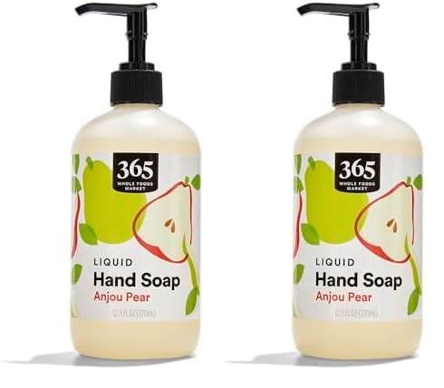 365 by Whole Foods Market, Hand Soap Liquid Anjou Pear, 12.5 Fl Oz (Pack of 2)