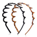 Zig Zag Hair Headbands for Women, Non-Slip 2-Pack Korean Style