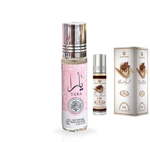 Lattafa Yara & Al Rehab Choco Musk Perfume Oil Bundle 10ml & 6ml