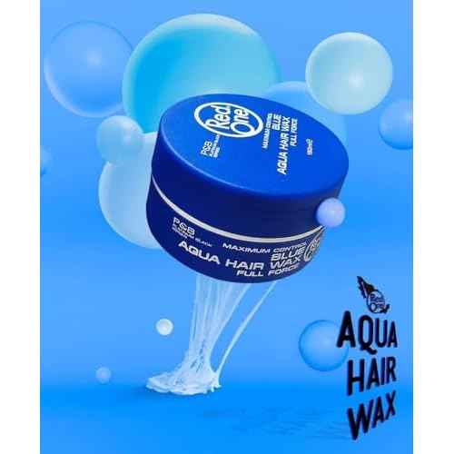 Redone Hair Styling Wax Blue 150ml | Ultra Strong Hold Gel Wax for Men & Women | Bubblegum Scent | Long Lasting High Shine Hair Wax | Professional Edge Control & Wet Look Styling Pomade