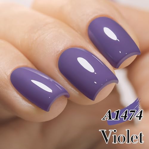 Double Rhythm 15ML Gel Polish Deep Purple Blue Teal - Same Color, Soak Off, Salon & DIY