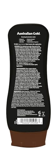 Australian Gold Dark Tanning Accelerator Lotion with Bronzer, 8oz