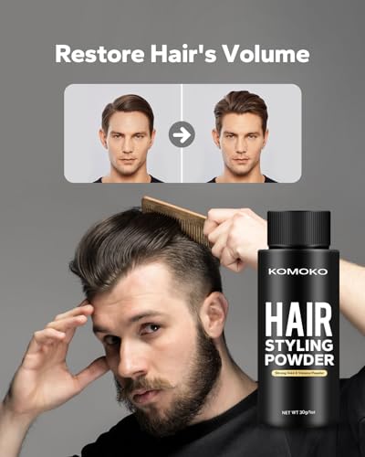 Komoko Hair Styling Powder for Men - Volumizing & Matte Finish