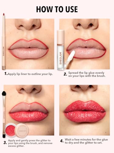 SHEGLAM Lip Dazzler 4-in-1 Glitter Lip Gloss Kit
