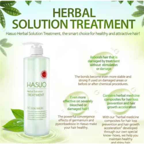 Hasuo Herbal Solution Treatment 750ml/ 25.36 fl.oz Balancing Oil & Moisture