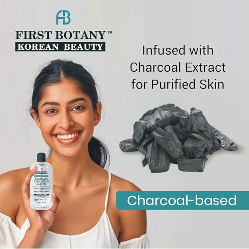 Korean Charcoal Micellar Water Makeup Remover 8 oz