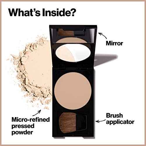 Revlon PhotoReady Blurring Face Powder Makeup, Longwear, Light-Medium Coverage with Flawless Finish, Shine & Oil-Free, 020 Light Medium, 0.25 oz