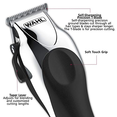 Wahl Deluxe Chrome Pro 25-Piece Hair Clipper & Trimmer Kit for Men