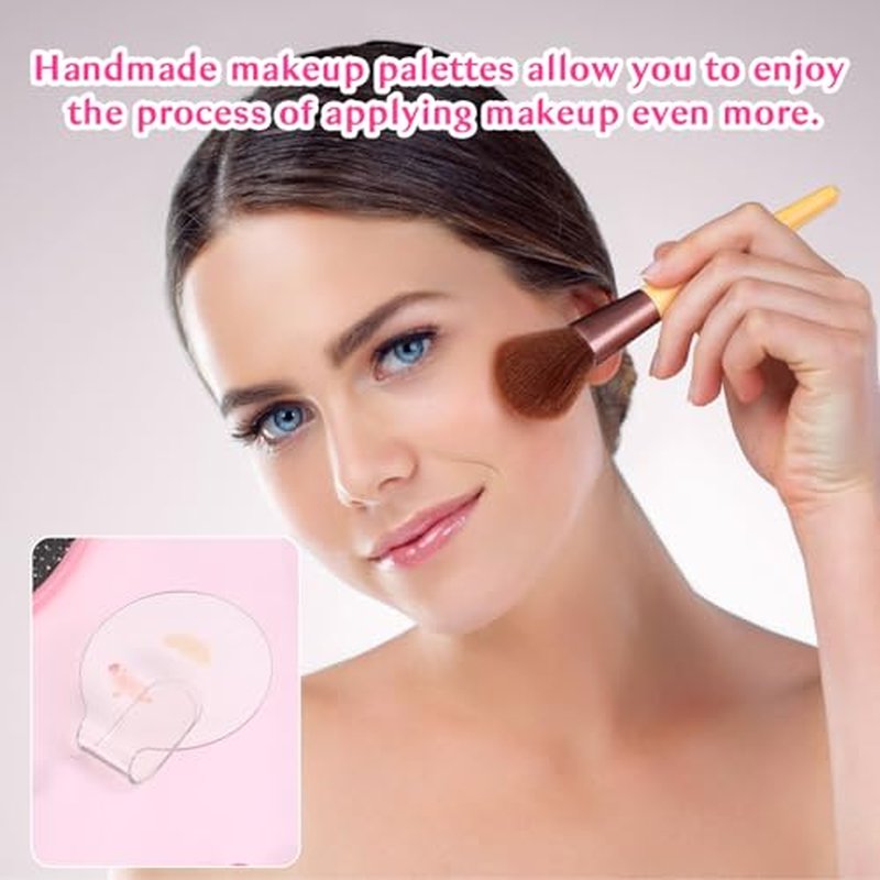 2-Pack Acrylic Makeup Mixing Palette Set for Easy Blending