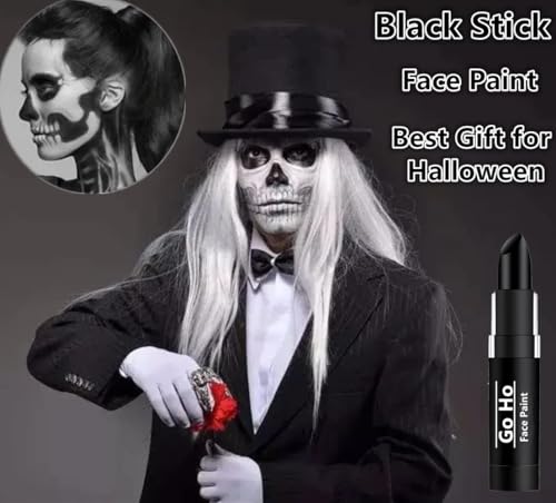 Black Face Paint Stick - Eye Black, Clown, SFX Makeup