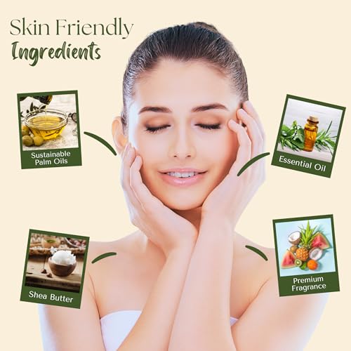 Wavertree & London Assorted Fruity Scents Natural Soap Bars (Pack of 8), 7oz Moisturizing Triple Milled Soap Bars Enriched with Shea Butter and Pure Plant Oils | All Body & Bath Soap