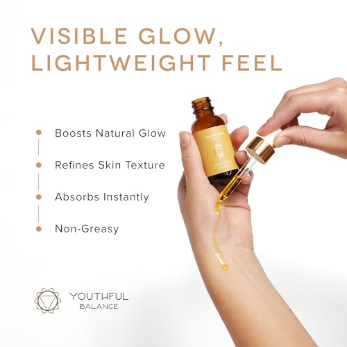 Anti Aging Face Oil Dropper - Helichrysum & Frankincense Sacra with Organic Rosehip Seed Oil - Lightweight Facial Oil for Dry & Mature Skin - Firmer, Radiant Looking Skin - Fast Absorbing - 30ml
