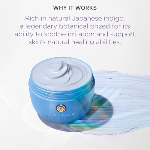 TATCHA The Indigo Body Butter | Soothing Silk Body Cream for Skin Dryness & Eczema, 200 ml | 6.8 oz