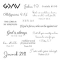One Grace Strength in God Christian Temporary Tattoos - Inspirational Scriptures Selections - Christian Motivational Bible Verse Words and Cross Tattoos