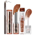 Mocha Mousse Lip Combo Set - Lip Liner, Lipstick & Gloss