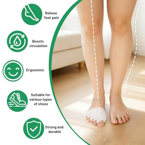 Silicone Toe Separators for Bunions & Overlapping Toes - 2-Pack